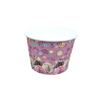 Fagylaltos papírtálka 500ml Summer Pink