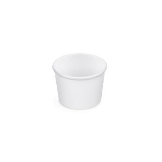 Fagylaltos papírtálka 125ml FEHÉR