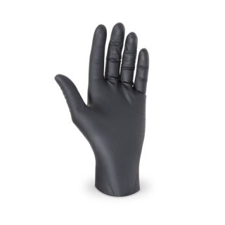 Gumikesztyű nitril fekete (L)