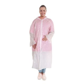 Látogató köpeny kapucnival (PE)