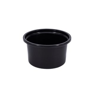 Öntetes tálka 80ml fekete