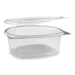 Műanyag ovál egybefedeles doboz 2000ml