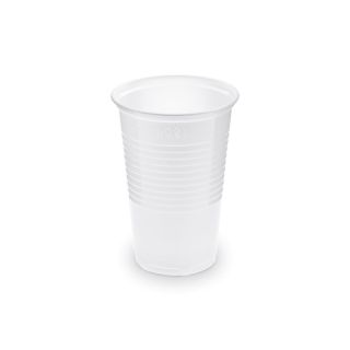 Eldobható, műanyag 200ml-es fehér pohár
