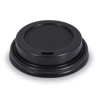 Papírpohár tető FEKETE (73mm)