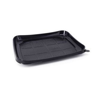 SNACKIPACK műanyag tálca fekete (45SKN)