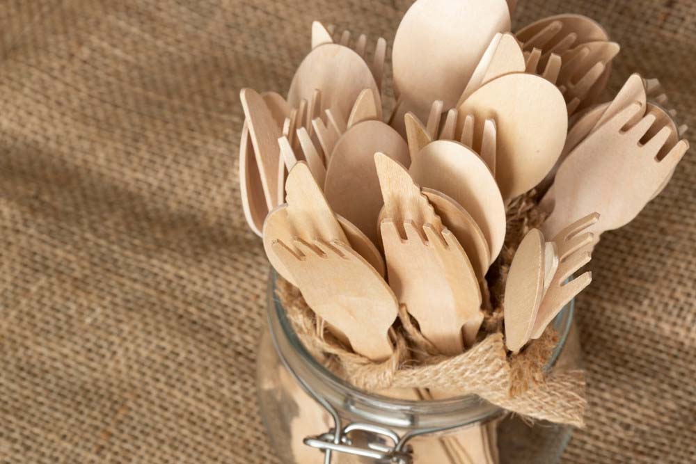 környezetbarát evőeszköz